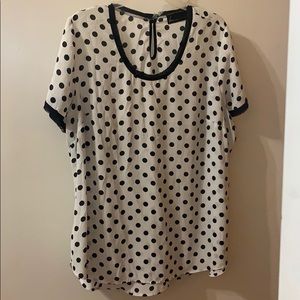 polka dot blouse